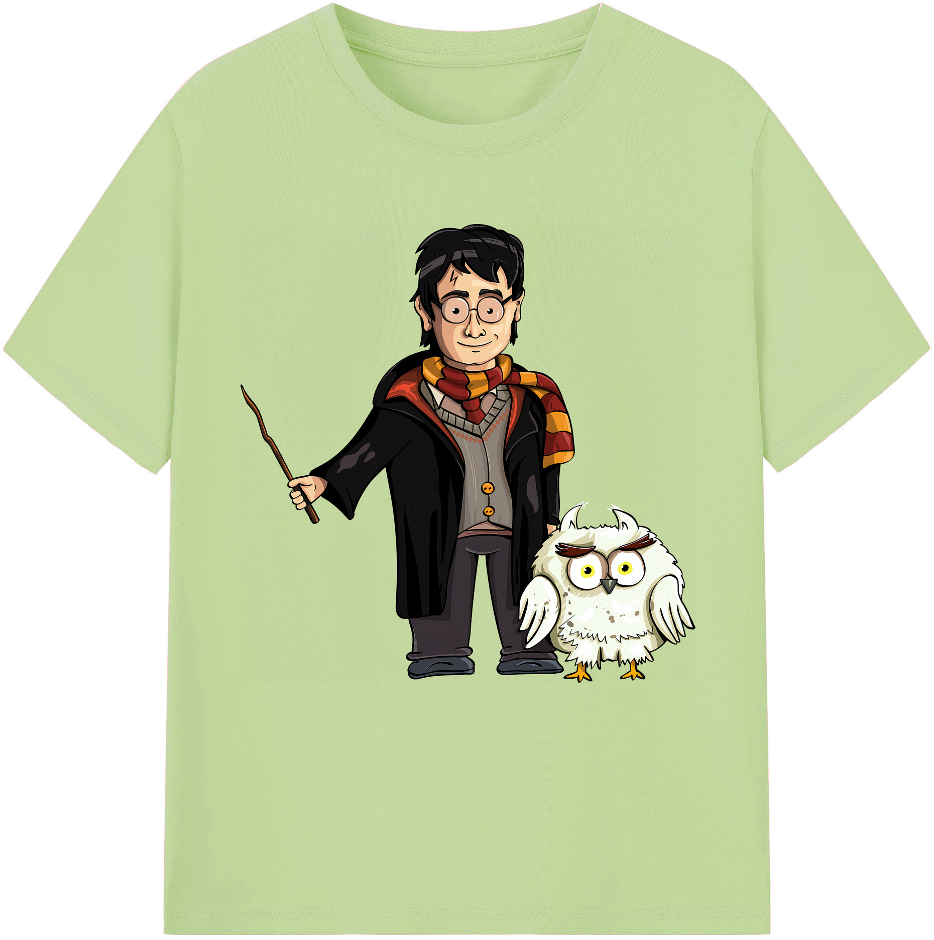 （画像用） Harry Potter ハリー・ポッターシリーズ 綿100％半袖Tシャツ（フロントプリント）